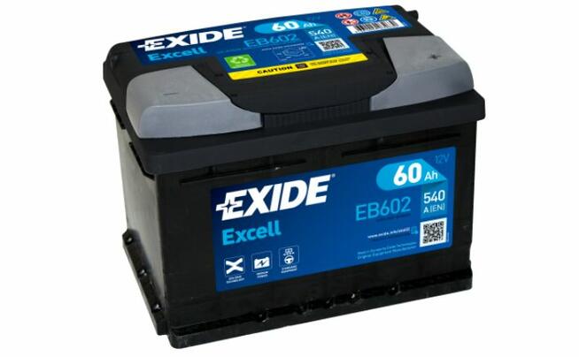 Akumulator 60Ah 540A EB602 Exide Excell EN-DARMOWY DOWÓZ
