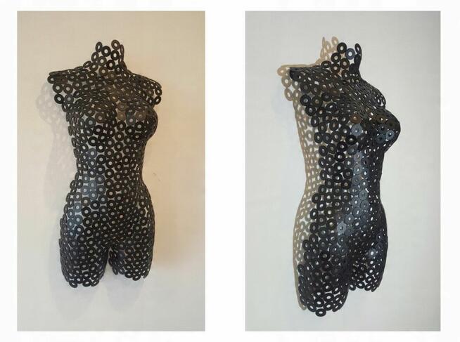 Rzeźba metal ścienna loft metaloplastyka na ścianę