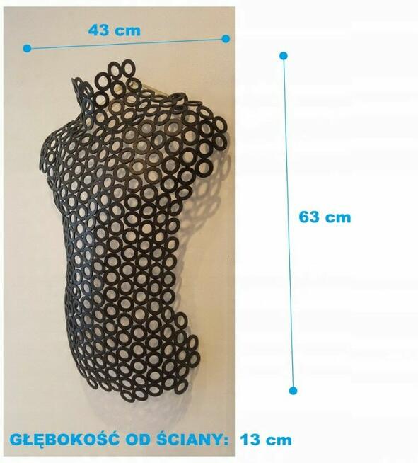 Rzeźba metal ścienna loft metaloplastyka na ścianę prezes dy