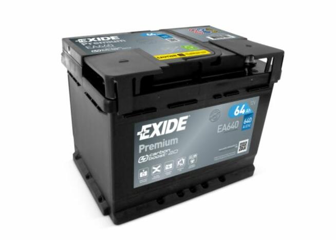 Akumulator 64Ah 640A EA640 EN Exide Premium-DARMOWY DOWÓZ