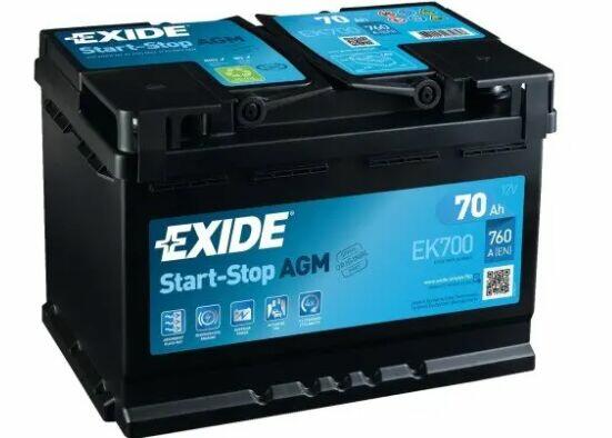 Akumulator 70Ah 760A EN EXIDE AGM EK700-DARMOWY DOWÓZ