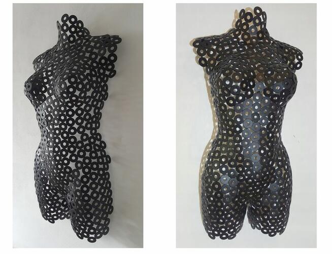 Rzeźba metal ścienna loft metaloplastyka na ścianę