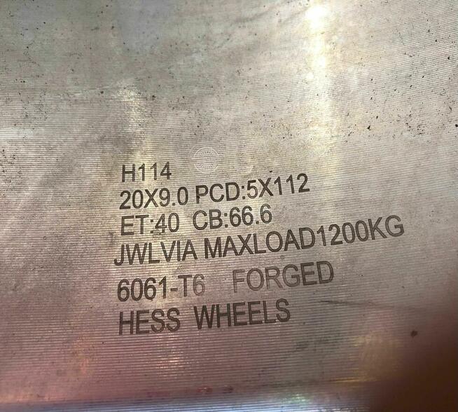 HESS H114 VW Mercedes Audi Bmw Huracán Skoda MG 9Jx20 ET40