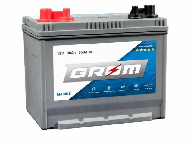 Akumulator 80Ah 650A M31-DC GROM MARINE-DARMOWY DOWÓZ
