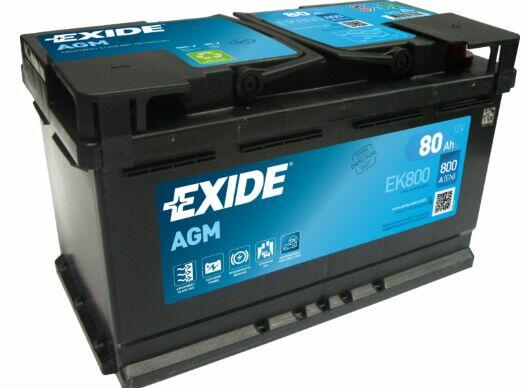Akumulator 80Ah 800A Exide AGM EK800 EN-DARMOWY DOWÓZ