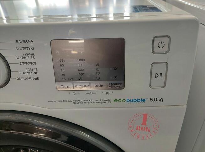 Pralka Samsung EcoBubble WF60F4EFW0W SLIM ROK GWARANCJA A+++