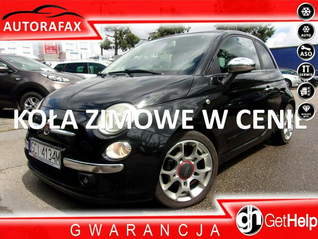 Fiat 500 Klimatronic, 1.4 Sport, Dwa komplety kół, ABS, ASR, Półskóra