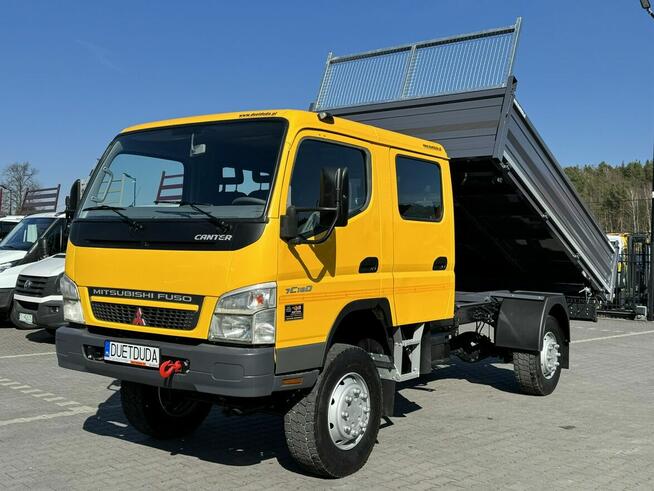 Mitsubishi Canter Fuso 4x4 17C18D 4.9/180KM Wywrotka 3-stronna Brygadówka DOKA 7 osób Klimatyzacja D