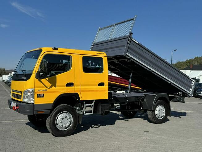 Mitsubishi Canter Fuso 4x4 17C18D 4.9/180KM Wywrotka 3-stronna Brygadówka DOKA 7 osób Klimatyzacja D