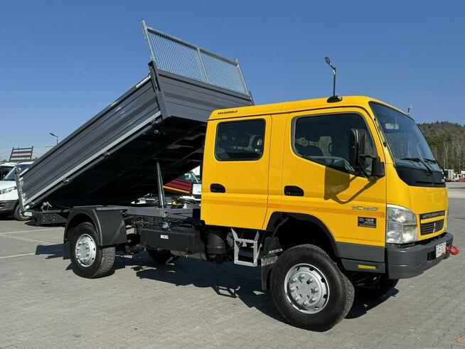 Mitsubishi Canter Fuso 4x4 17C18D 4.9/180KM Wywrotka 3-stronna Brygadówka DOKA 7 osób Klimatyzacja D