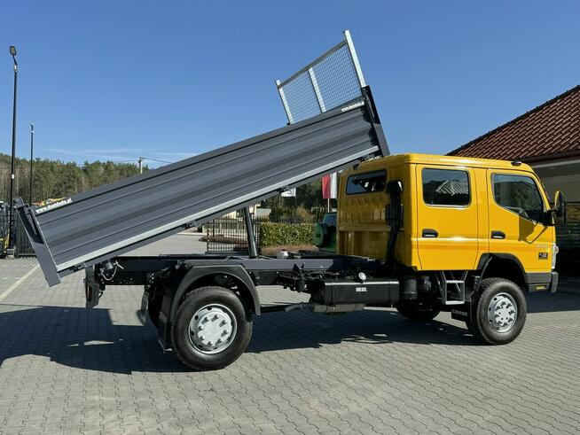 Mitsubishi Canter Fuso 4x4 17C18D 4.9/180KM Wywrotka 3-stronna Brygadówka DOKA 7 osób Klimatyzacja D