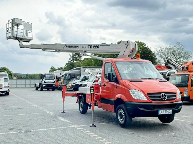 Mercedes Sprinter Podnośnik Koszowy 22m RUTHMANN TB 220 Zwyżka Palfinger Wumag GSR P7
