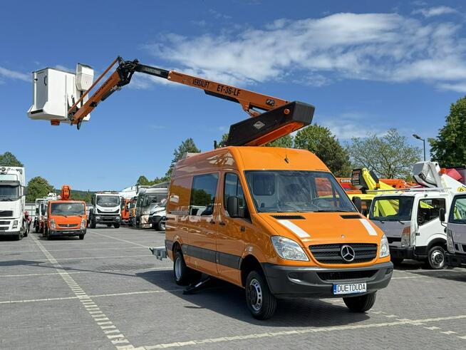 Mercedes Sprinter Zwyżka Podnośnik Koszowy VERSALIFT KLUBB ET-36-LF UDT Wysokość Podnoszenia 14m 100