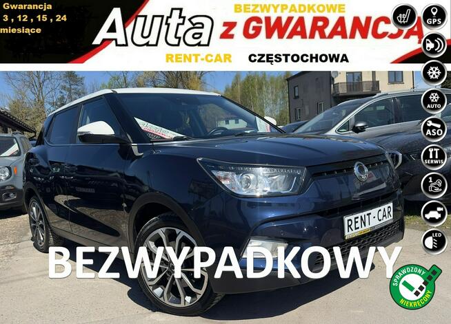 SsangYong Tivoli 1.6i*122PS*OPŁACONY Bezwypadkowy Klimatyzacja*Serwis*GWARANCJA24M