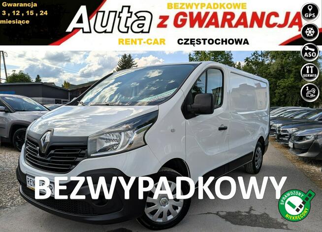 Renault Trafic 1.6D*121PS*OPŁACONY*Bezwypadkowy*BUS 3-Osoby*Serwis*GWARANCJA24