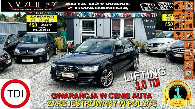 Audi A4 LIFT 3,0 TDI * Duża Navi * Ledy* Skóra S-LINE Gwarancja * Automi-x pl