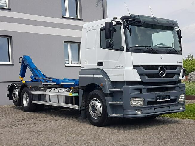 Mercedes AXOR ACTROS 2540 HAKOWIEC 3 OSIE 6x2 KLIMA HAKOWIEC SKIBICKI HKS-20 POD KONTENERY