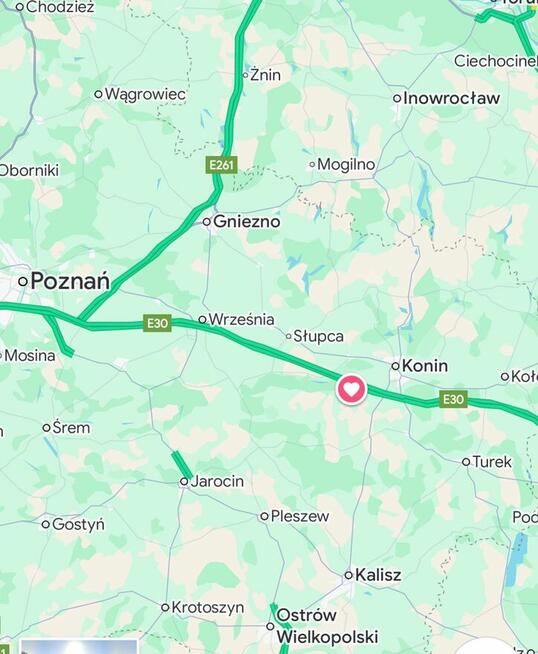 Duża Działka 55 arów Pow. Konin, Gm . Rzgów
