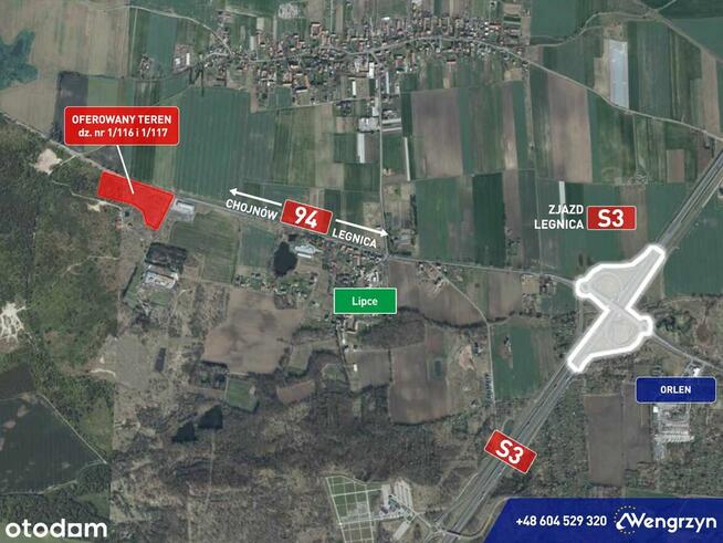 2atrakcyjne działki przemysłowe przy drodze krajowej 94,MPZP