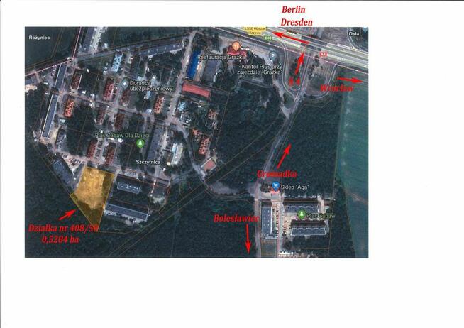 Wynajmę część działki pod paczkomaty, osiedle Szczytnica A4