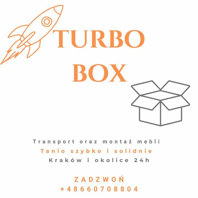 Turbo Box – transport i montaż mebli w Krakowie od 80 zł