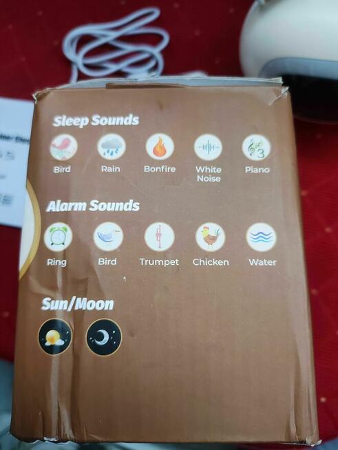 Zegar Budzik Lampka Lampa Nocna LED dla Dziecka Pozytywka