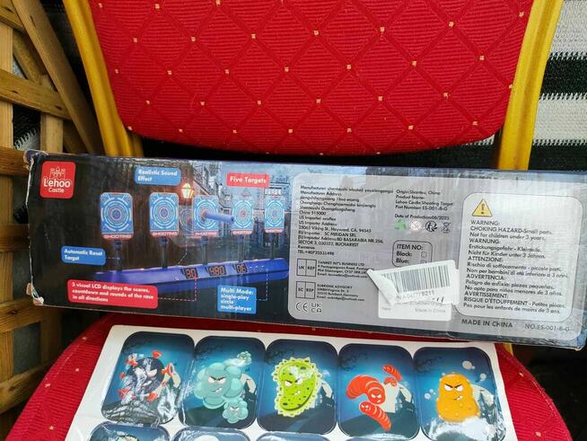 Tarcza Cyfrowa Nerf Strzelecka Rzutki Pistolet Wyrzutnia