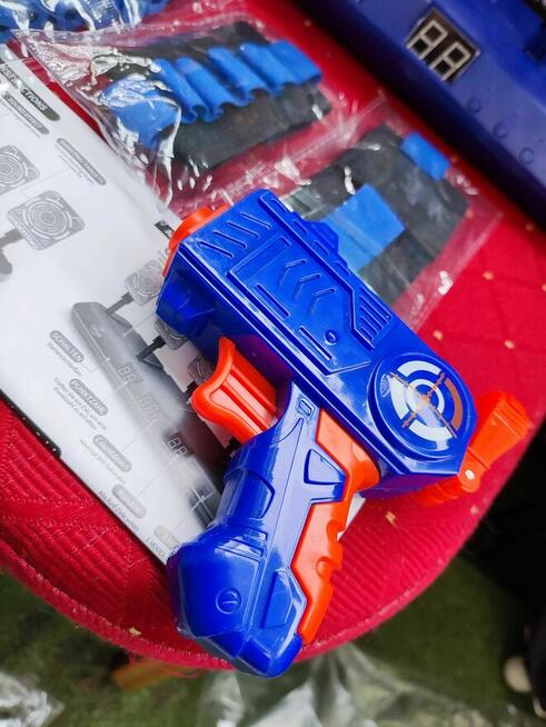 Tarcza Cyfrowa Nerf Strzelecka Rzutki Pistolet Wyrzutnia