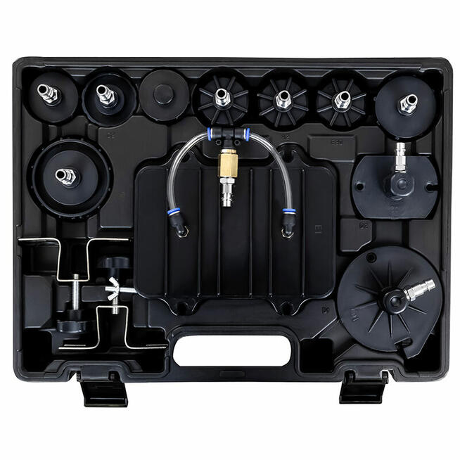 Urządzenie do wymiany płynu hamulcowego z adapterami