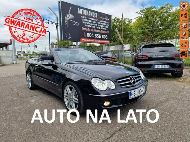Mercedes CLK 350 3.5 Benzyna V6 272 KM, Skóra, Automat, Łopatki, Alufelgi AMG, EL. Dach