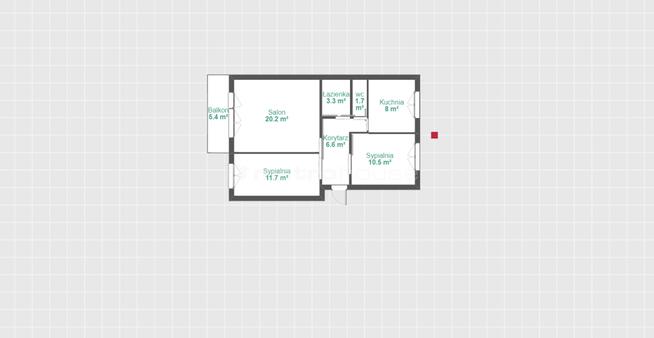 Mieszkanie na I piętrze