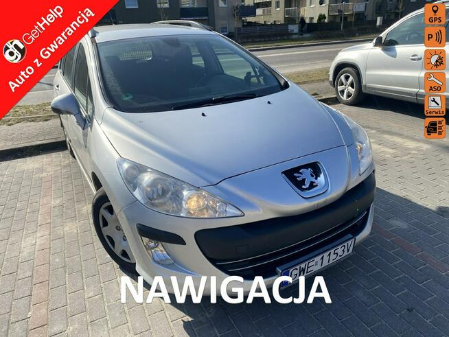 Peugeot 308 Nawigacja, klimatronik, 9 airbag, światła dzienne, opony wielosezonowe