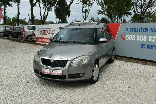 Škoda Roomster 1.4TDi 80KM 2008r. Klima TEMPOMAT isofix POLECAM