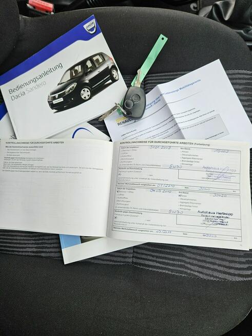 Dacia Sandero Opłacona Zdrowa Zadbana Serwisowana z Klima 2 Kmp Kół 1 Wł