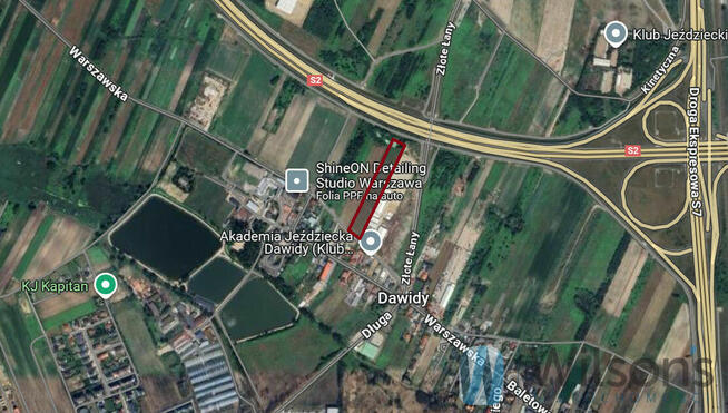 Działka inwestycyjna Dawidy gm. Raszyn,