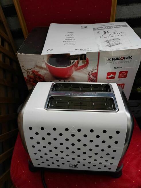 Toster Biały Opiekacz Do Bułek Parówek tostów KALORIK Retro