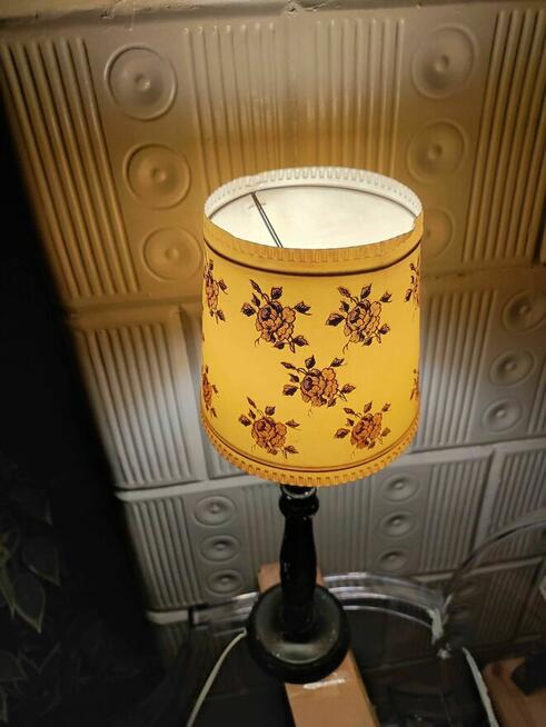 Lampka Nocna lampa stołowa biurkowa drewniana z drewna