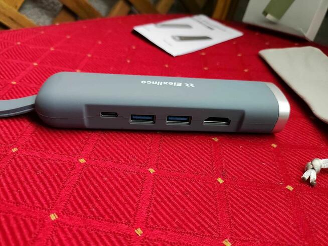 Stacja dokująca USB-C Hub USB3.2 RJ45 HDMI koncentrator