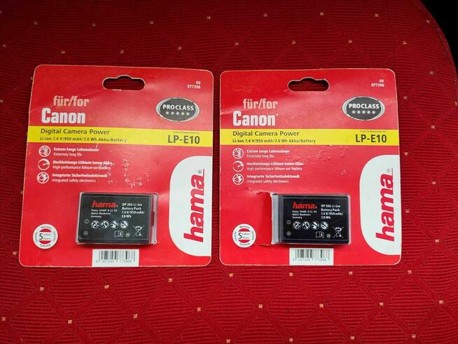 Akumulator Bateria aparat fotograficzny Canon LPE10 kamery