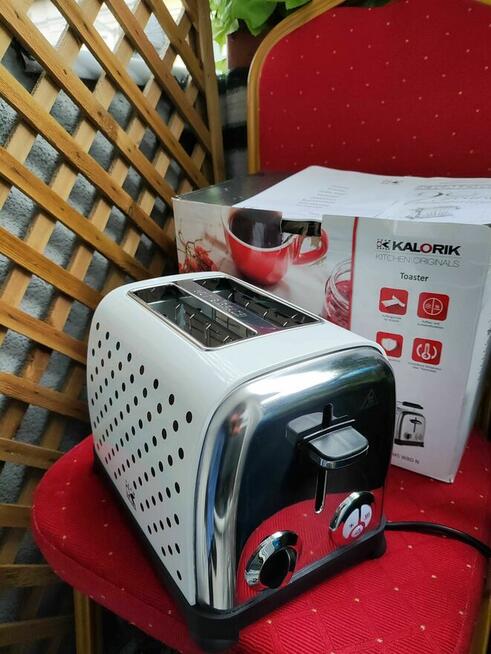 Toster Biały Opiekacz Do Bułek Parówek tostów KALORIK Retro