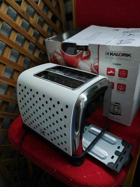 Toster Biały Opiekacz Do Bułek Parówek tostów KALORIK Retro