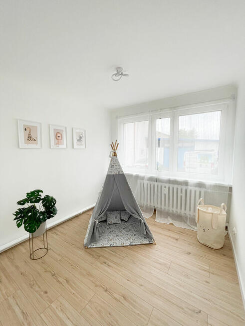 Nowoczesne 3-pokojowe mieszkanie 43m2 parter, po remoncie -