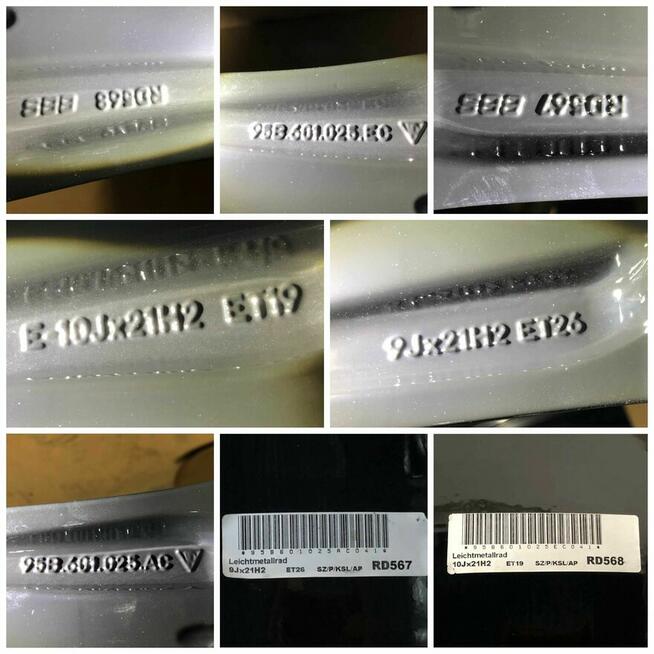 Felgi Porsche Macan 95B 9J/10Jx21 ET26/19 5x112