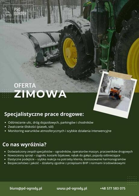 Usługi ogrodnicze, projekty, wycinka Gniezno i okolice