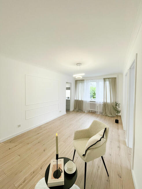 Nowoczesne 3-pokojowe mieszkanie 43m2 parter, po remoncie -