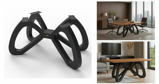 Noga stołu 3D rama biurka stolika pająk nogi glamour meble