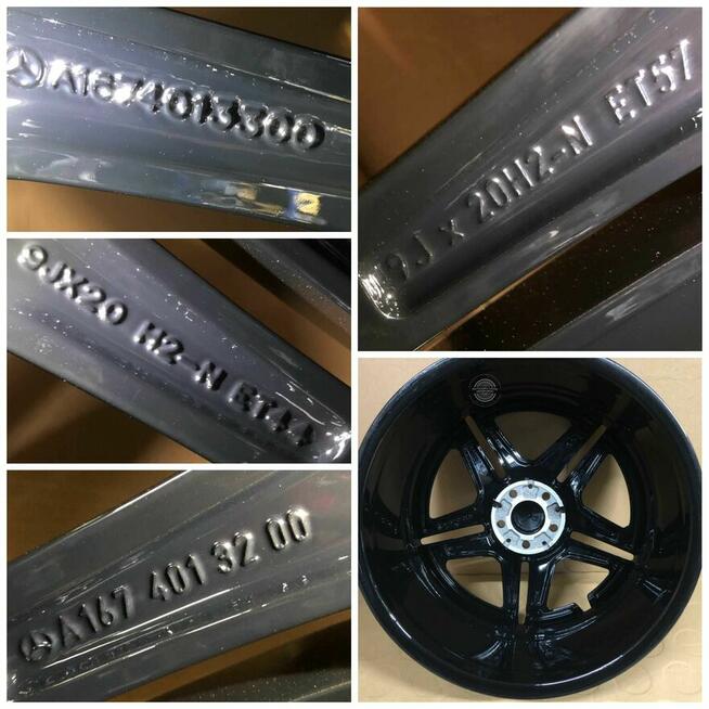 Felgi Mercedes GLE GL A167 9J 20 ET57 ET44