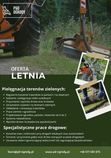 Usługi ogrodnicze, projekty, wycinka Gniezno i okolice