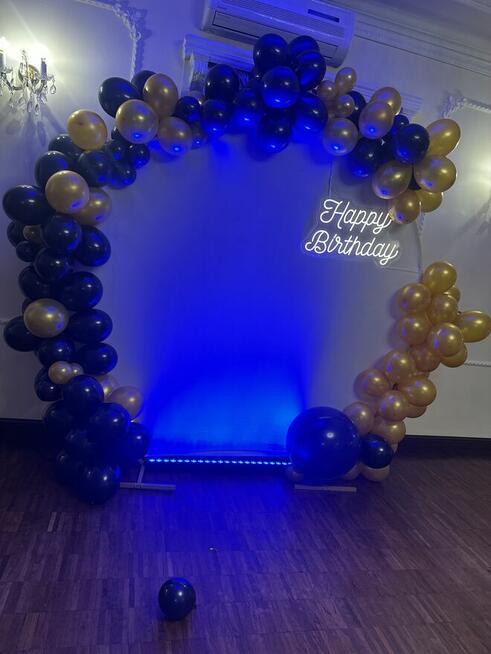 Dekoracje okolicznościowe, ścianka do zdjęć, girlanda balonowa