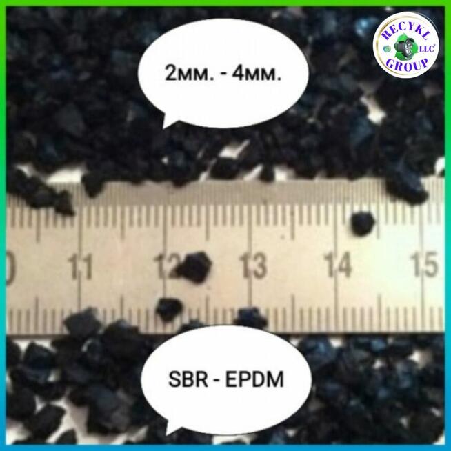 Granulat gumowy SBR EPDM, RUBBER GRANULES